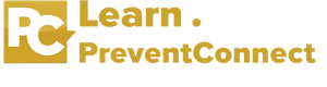 learn.preventconnect logo in yellow