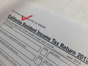 California Resident Income Tax Return form